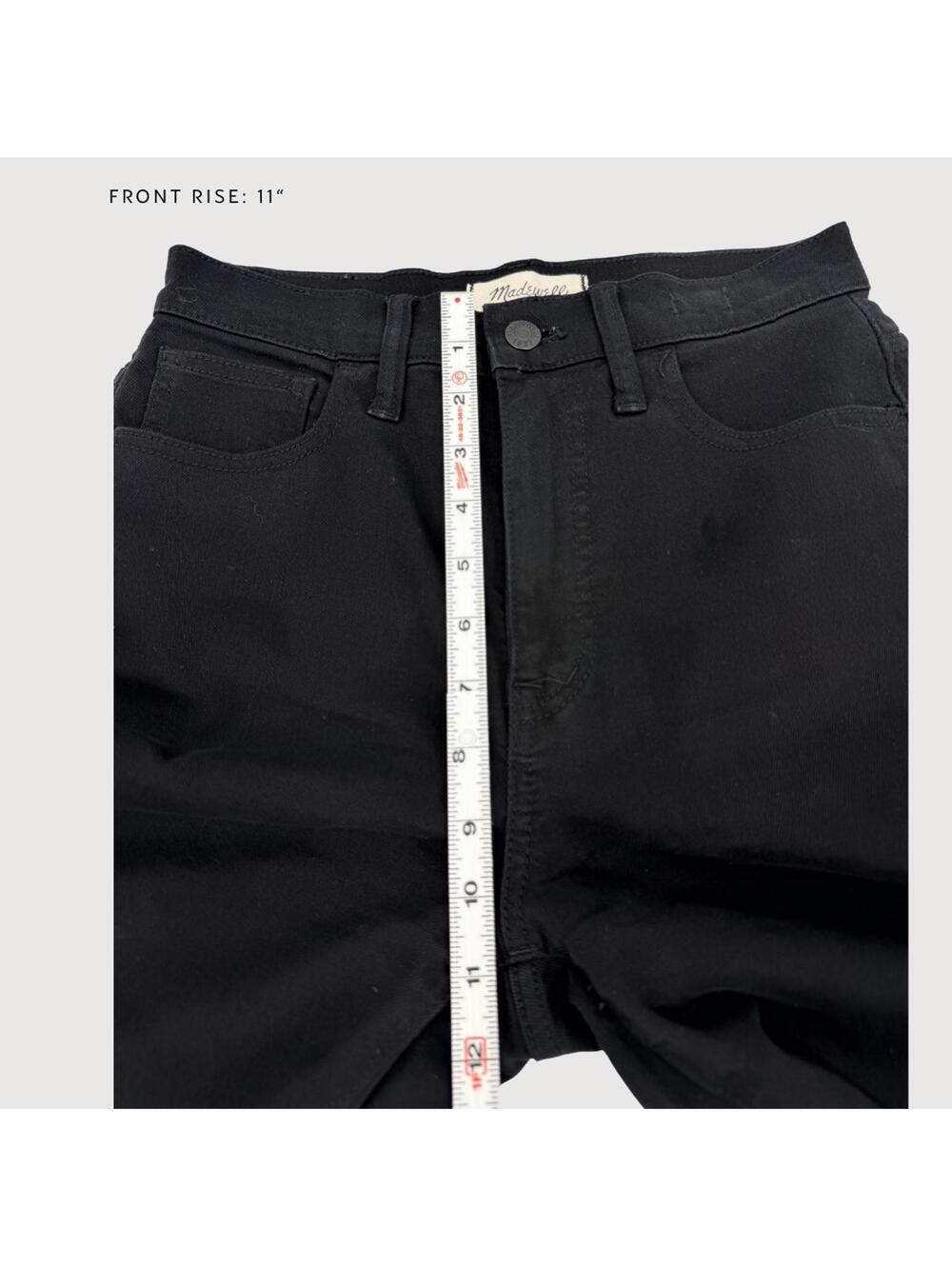 Madewell Black Wide-Leg Cropped Jeans - Picture 6 of 11
